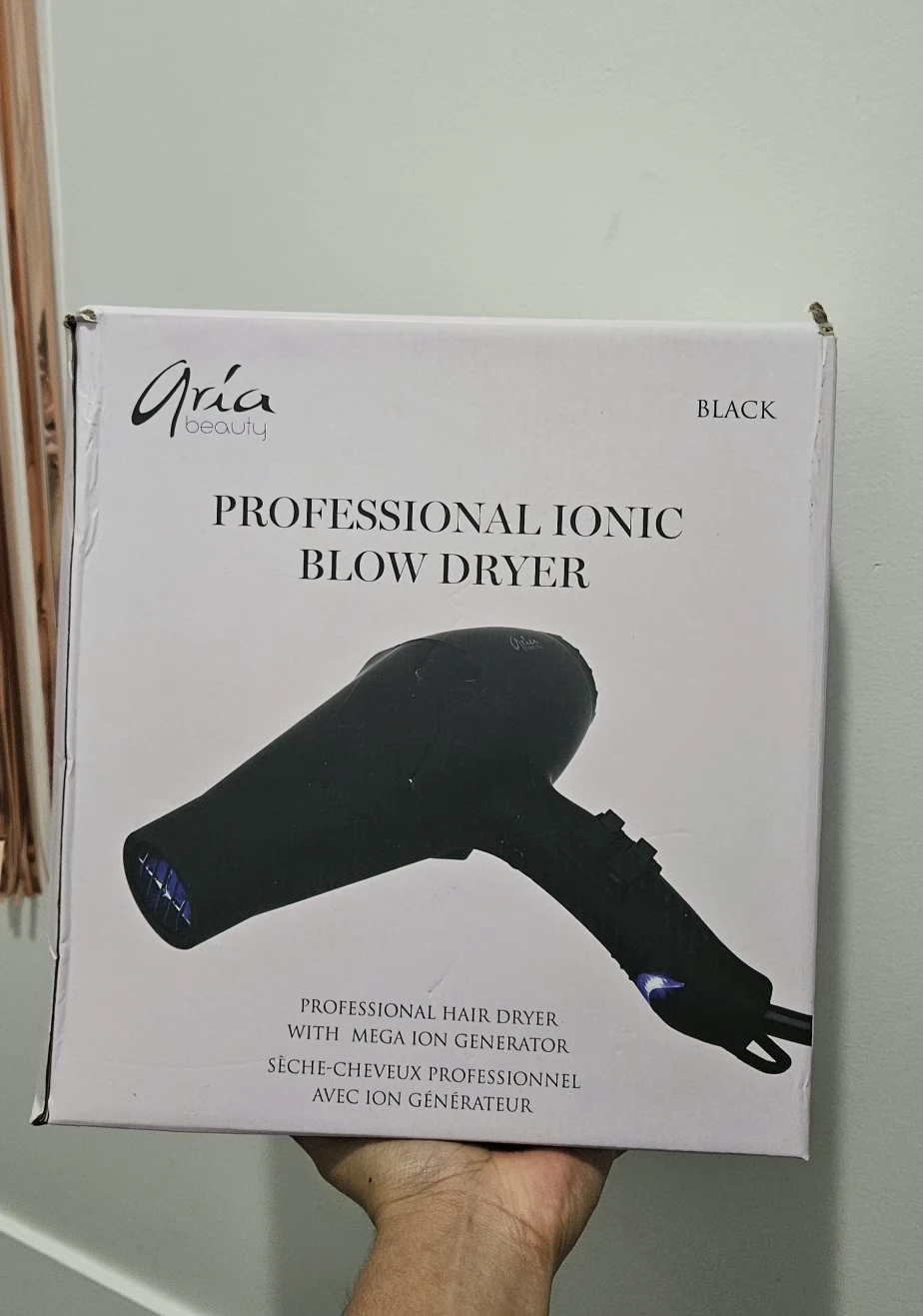 Aria Beauty Professional Ionic Blow Dryer - Black, New - photo 3