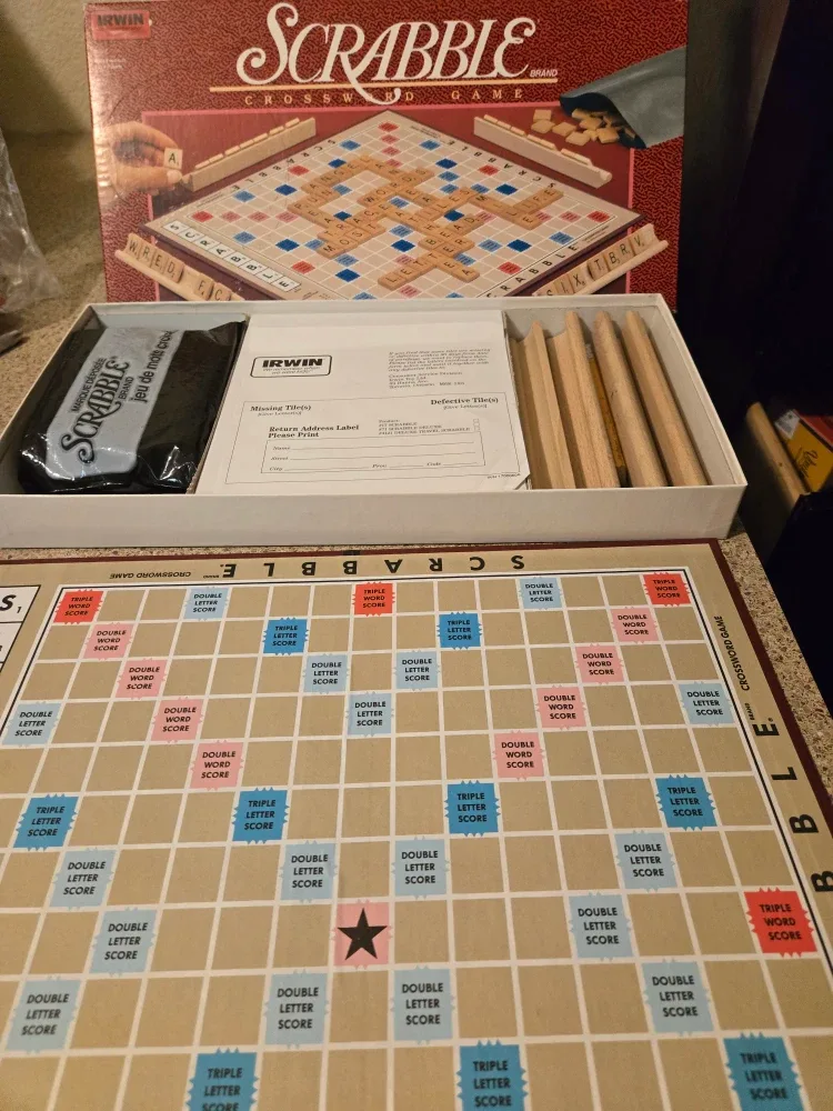 Vintage Irwin Scrabble Crossword Game