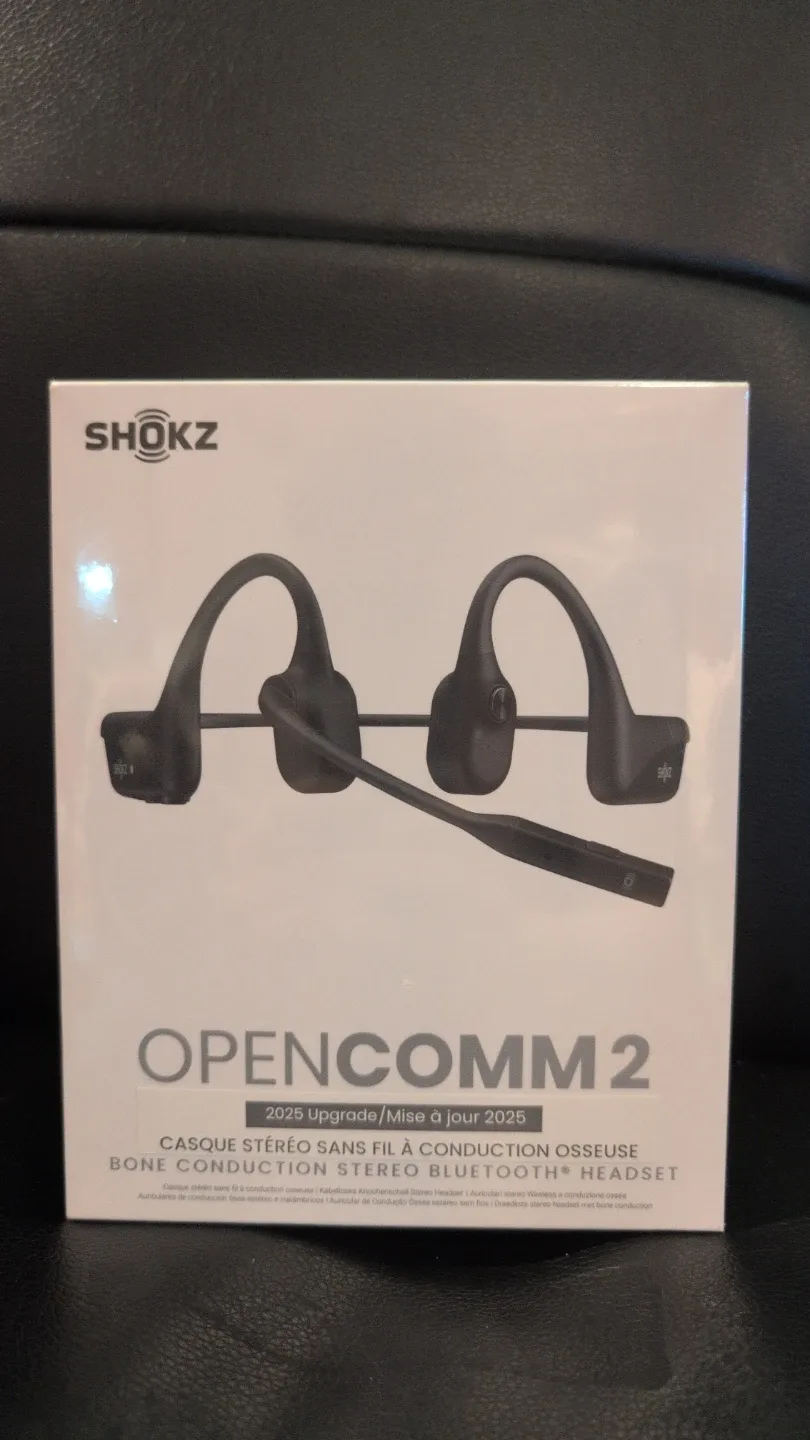 New Shokz OpenComm2 Bone Conduction Headset
