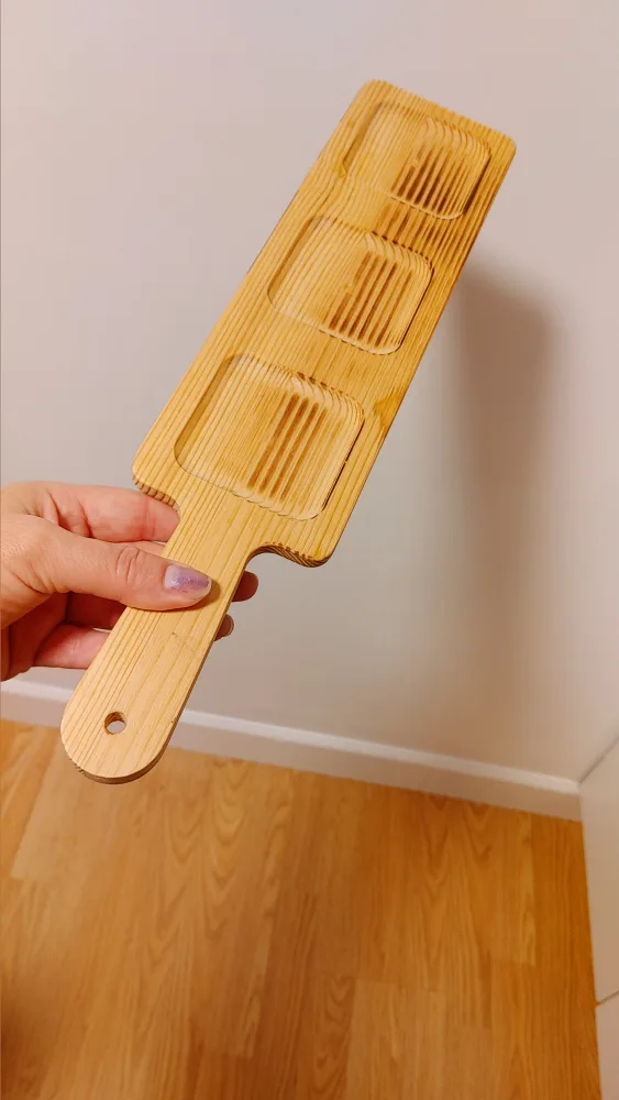 Wooden Serving Tray with 3 Compartments