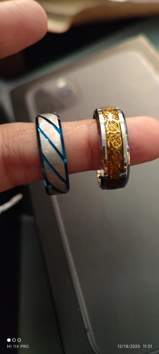 Men's Fashion Rings - Set of 2