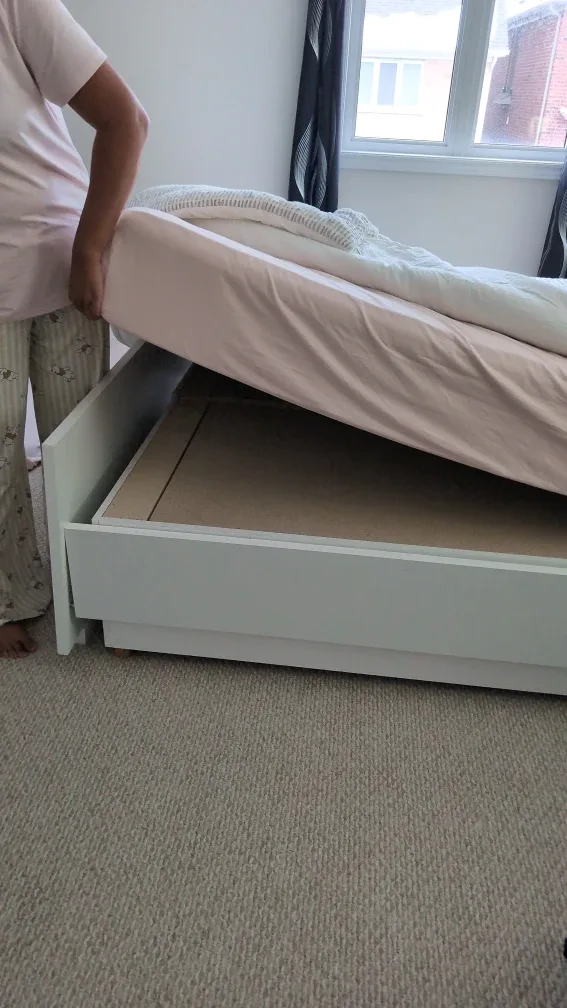 Queen bed, boxes, White Dresser, chest and 2 Nightstands Set image indicator(9)