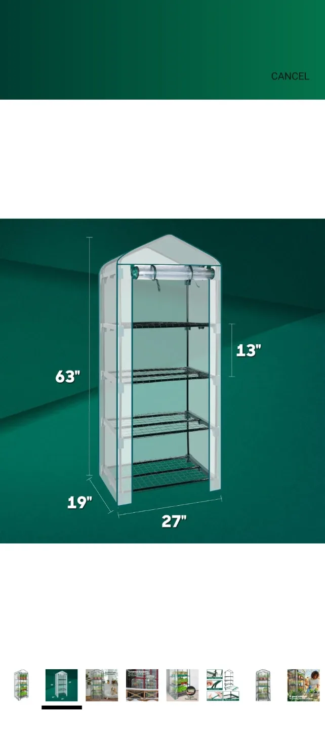 4-Tier Mini Greenhouse - Portable image indicator(2)