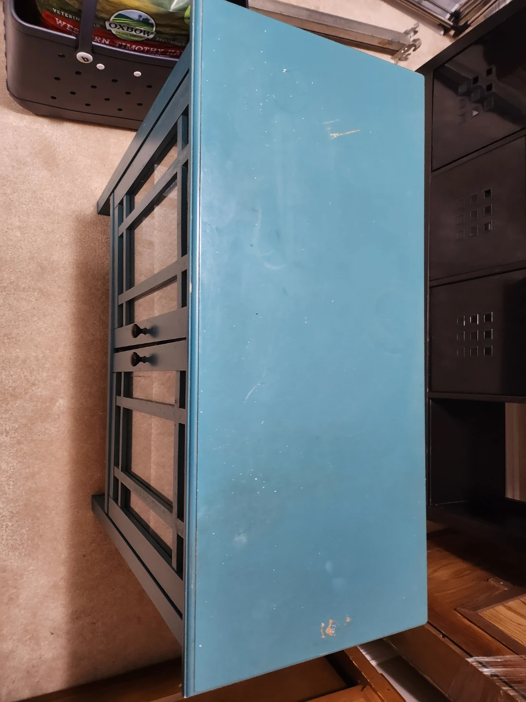 Teal Storage Cabinet - photo 2