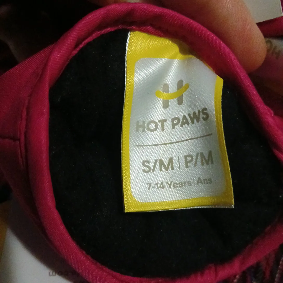 NEW Hot Paws pink black winter mittens #cleanout image indicator(5)