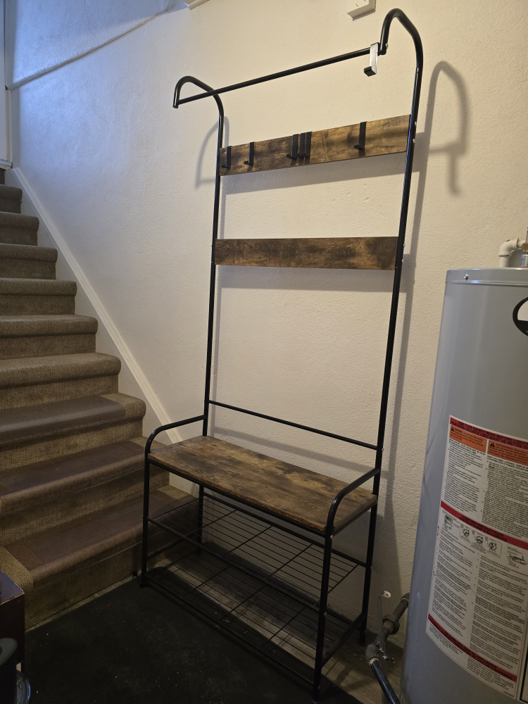 bench with shoe rack