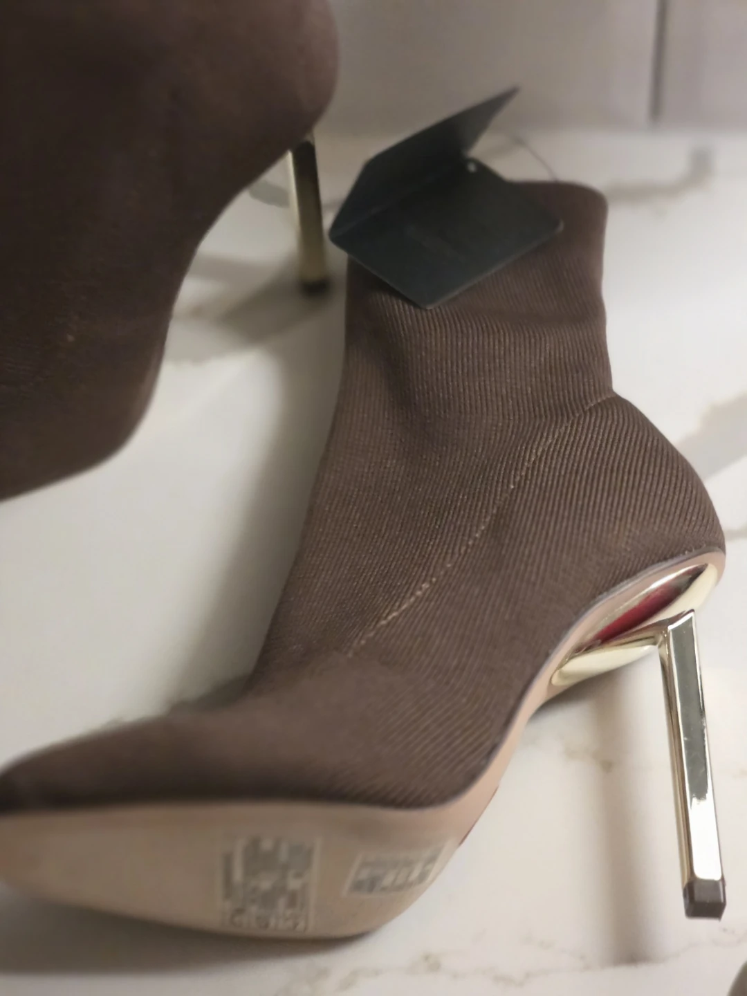 Forever 21 Brown Sock Booties - Size 5.5 - photo 3