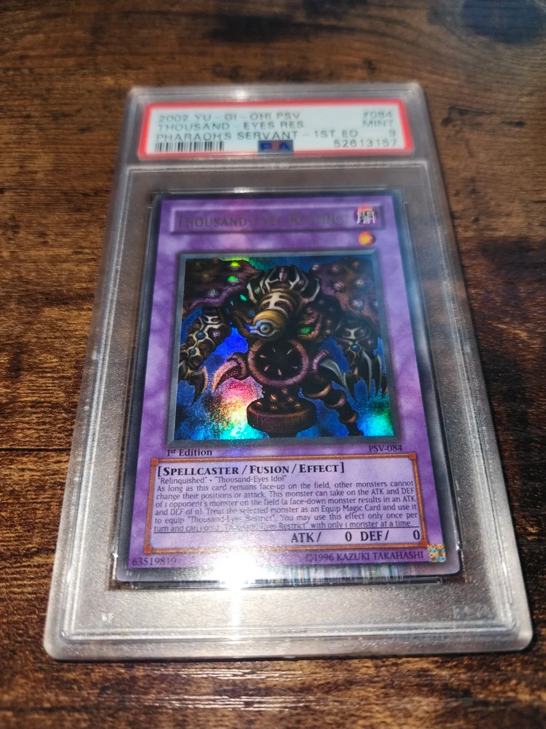 Yu-Gi-Oh! Thousand-Eyes Restrict PSA 9 Mint