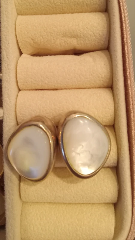 Mother of Pearl Sterling Silver Earrings