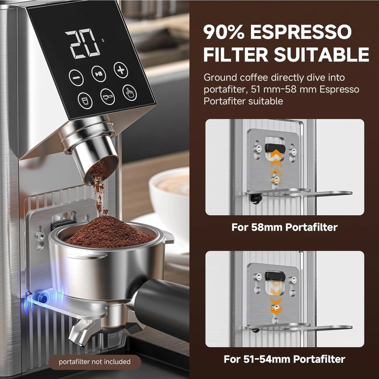 Coffee Grinder with 45 Precise Grinding Settings - photo 3