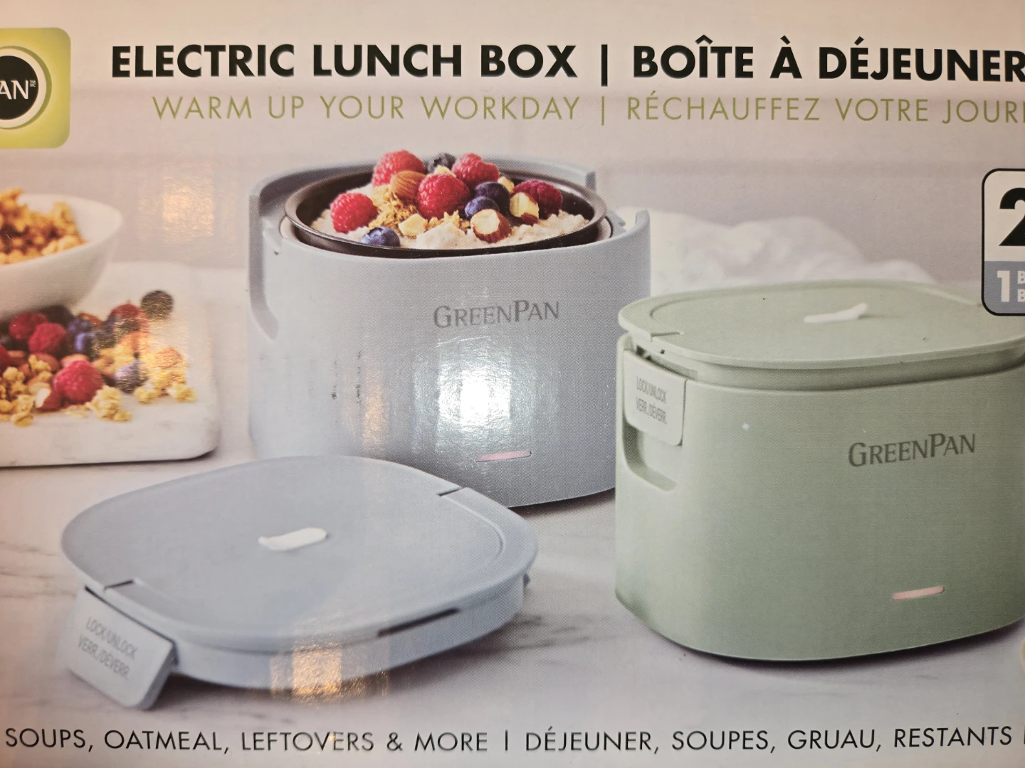 1 Brand New Electric Lunch Box (Sage Green) - photo 2