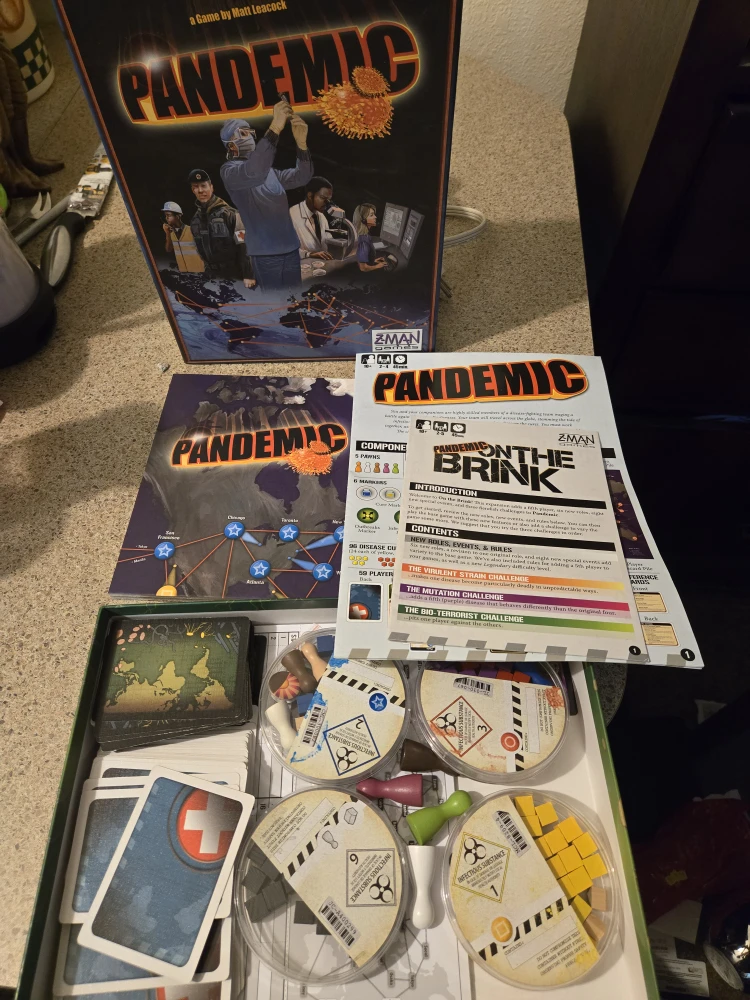 Pandemic Board Game with On The Brink Expansion by Z-Man Games