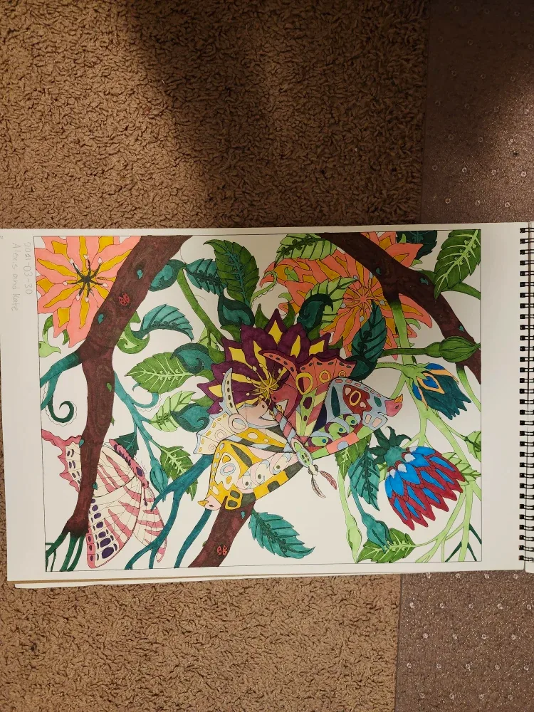 Color Me 2 Adult Colouring Book by P.J. Smart image indicator(6)