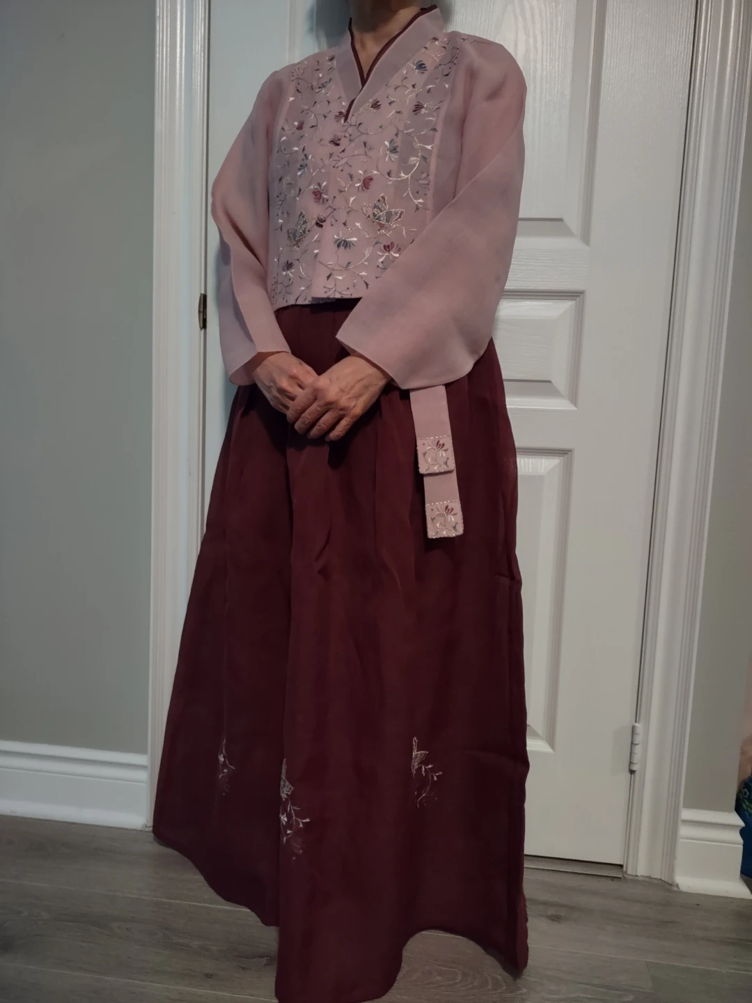Pink & Burgundy Hanbok Dress - photo 2