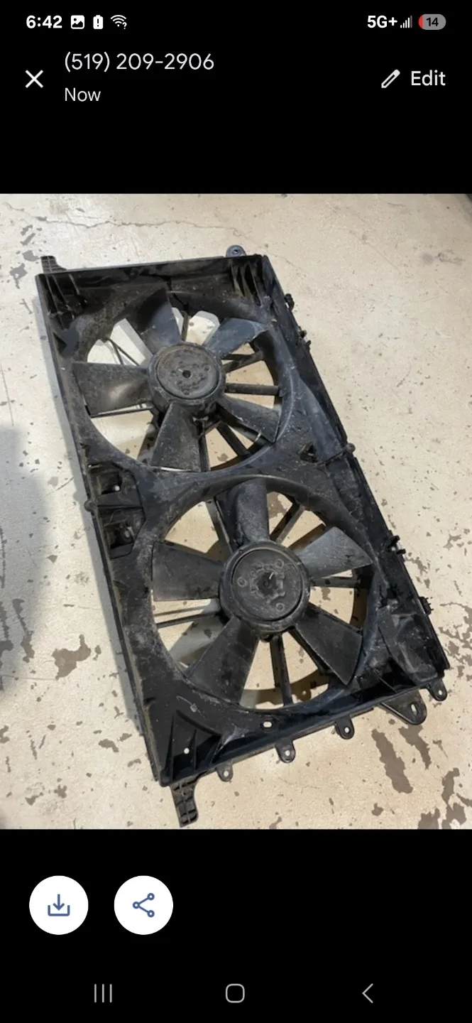 2015-2019 F-150 electric cooling fans assembly