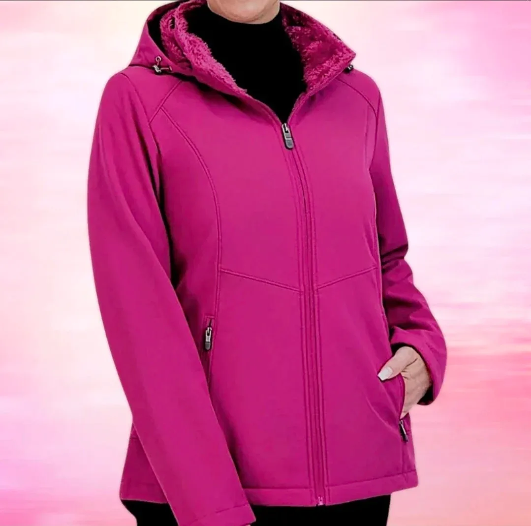 #Cleanout NWT Plush Fleece Lined Weather Resistant Jacket image indicator(2)