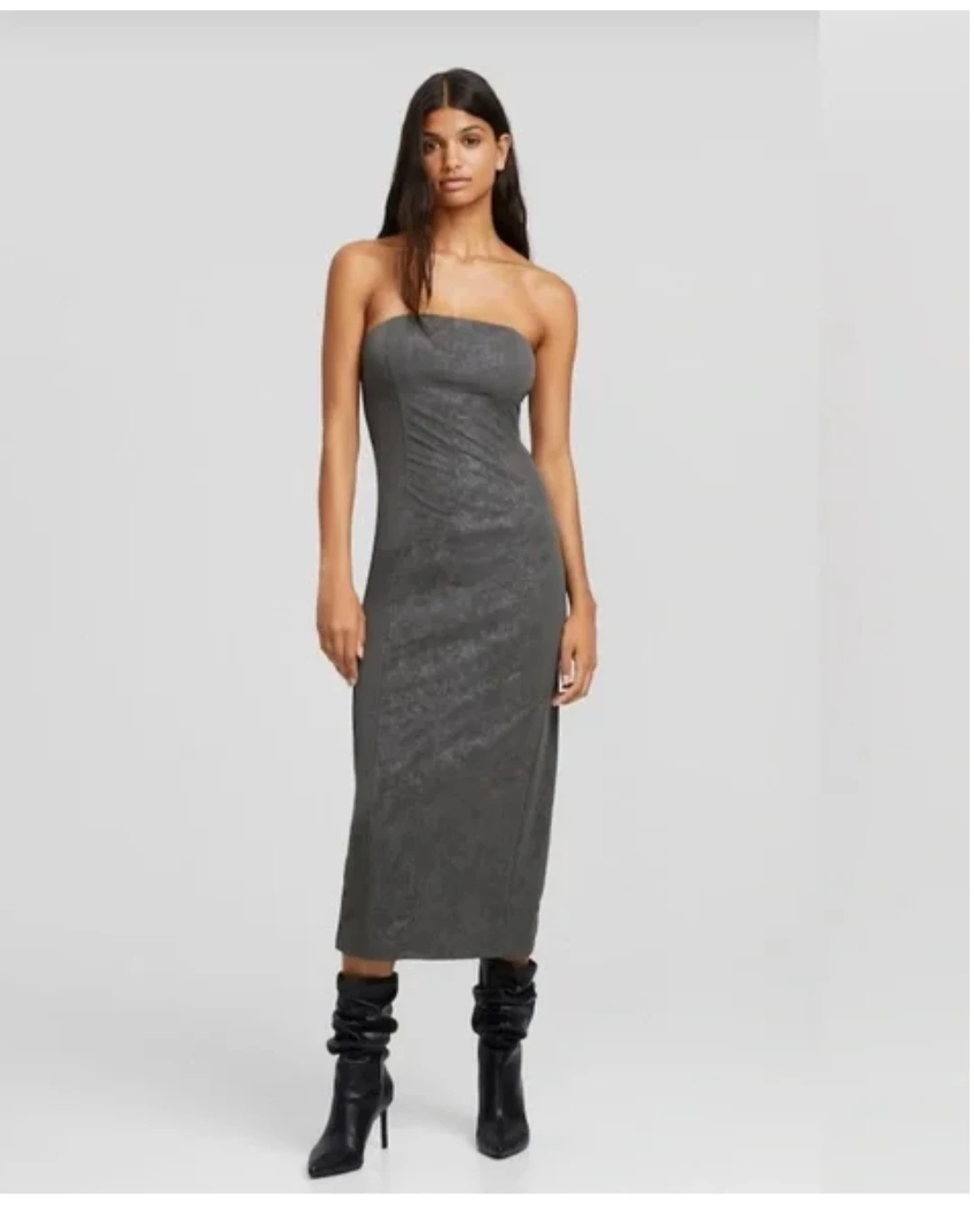 Bershka XS Grey Dress - photo 3