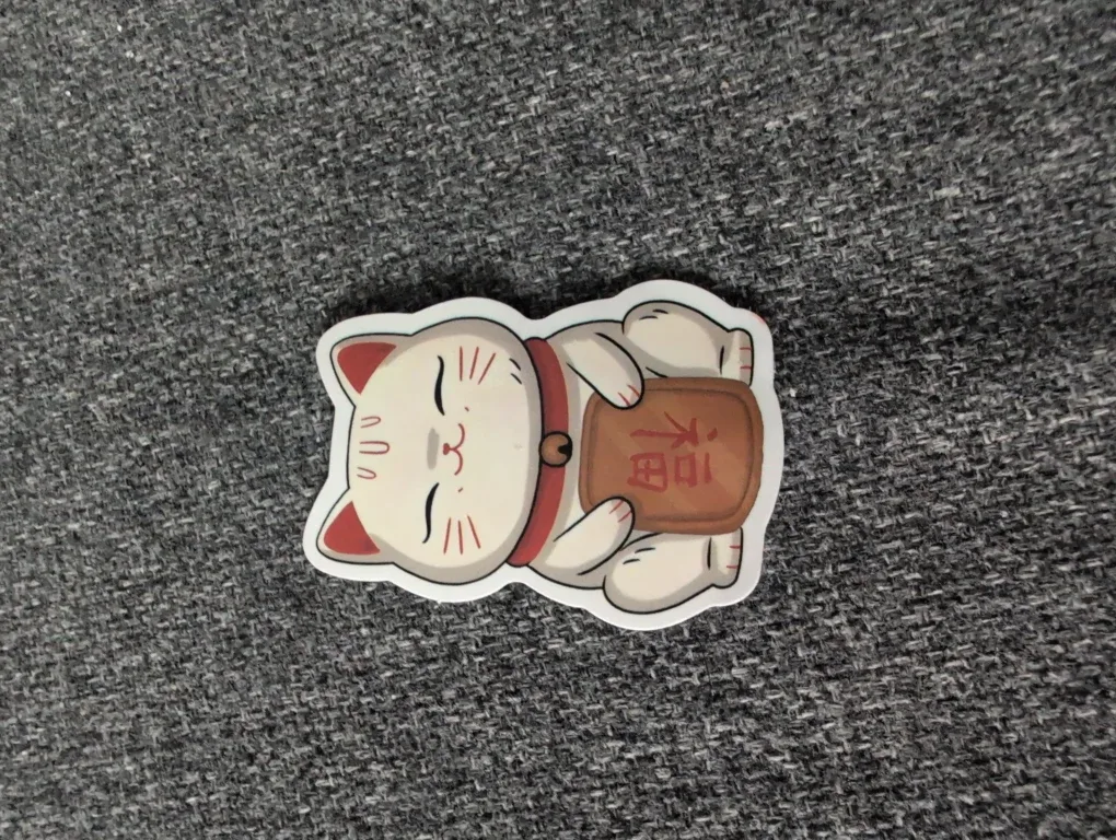 Maneki Neko Lucky Cat Sticker
