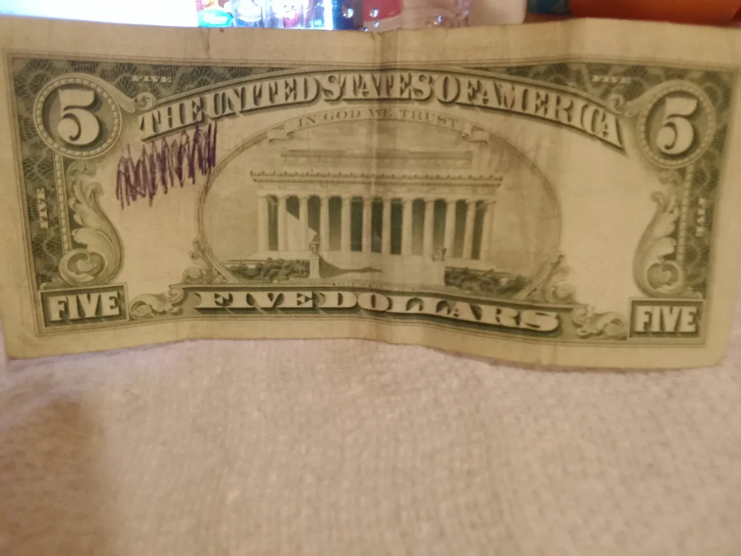 $5 BILL  SERIAL# * image indicator(2)