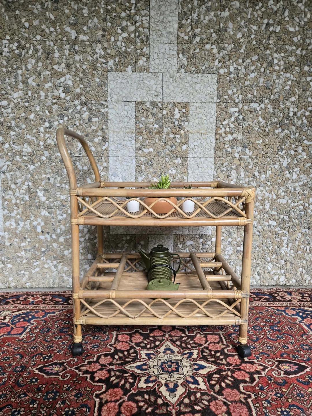 Bamboo Bar Cart - photo 2