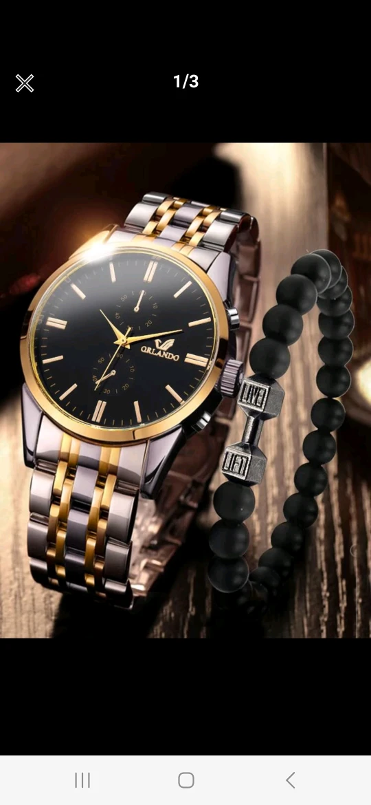 Men's Orlando Quartz Watch with Bracelet