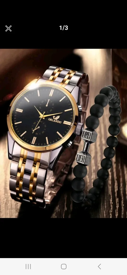 Men's Orlando Quartz Watch with Bracelet