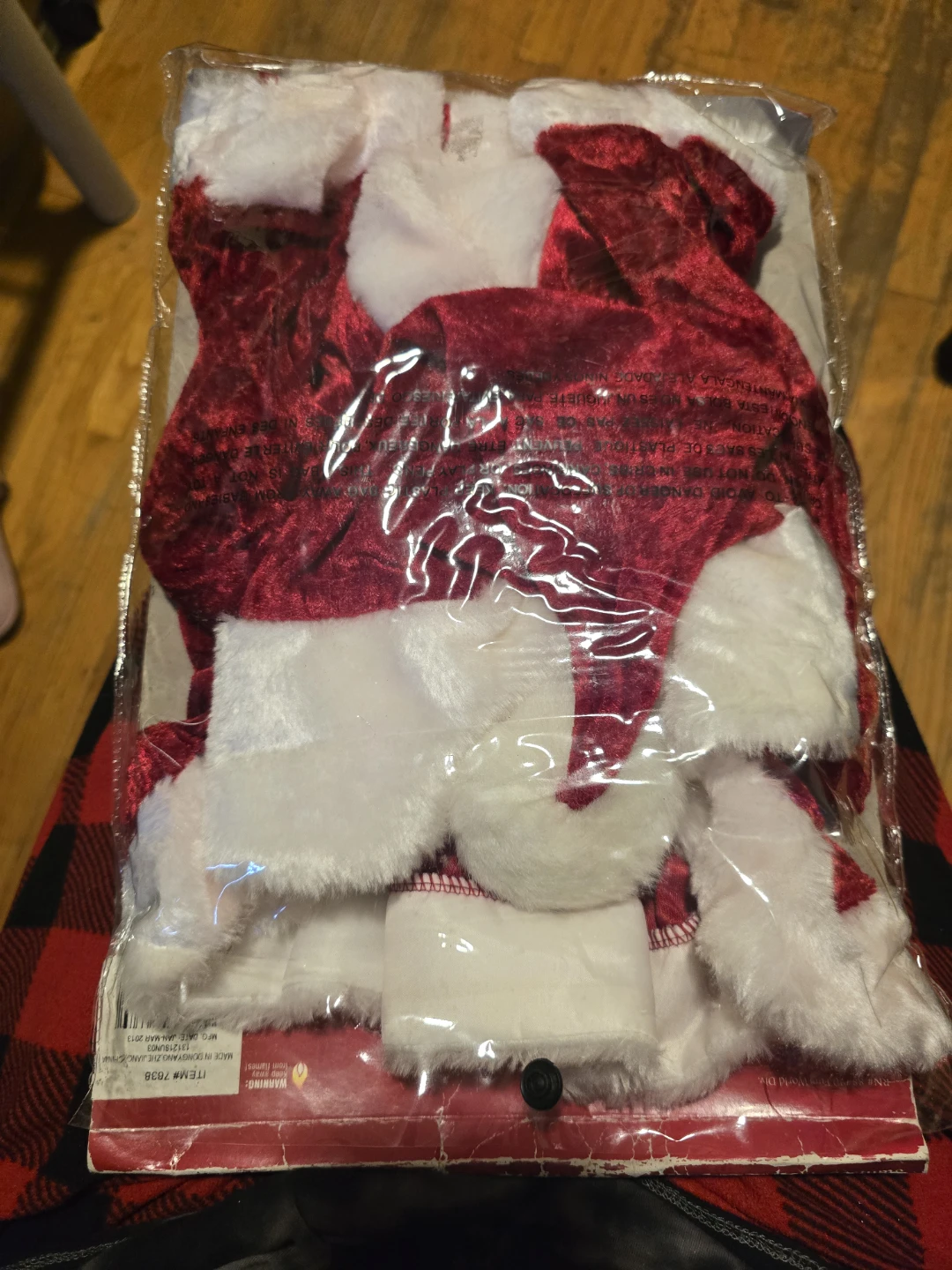 Santa Hat & Shrug Costume - Size S/M - photo 2