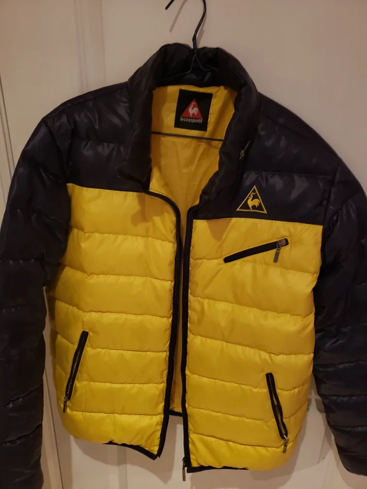 Le Coq Sportif Puffer Jacket - Yellow & Black image indicator(2)