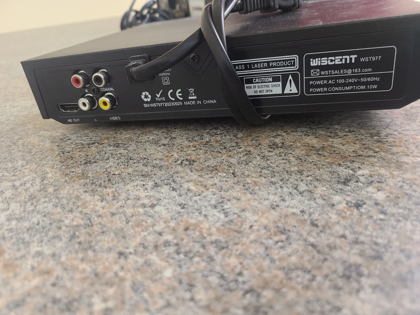 Wiscen DVD Player with Remote