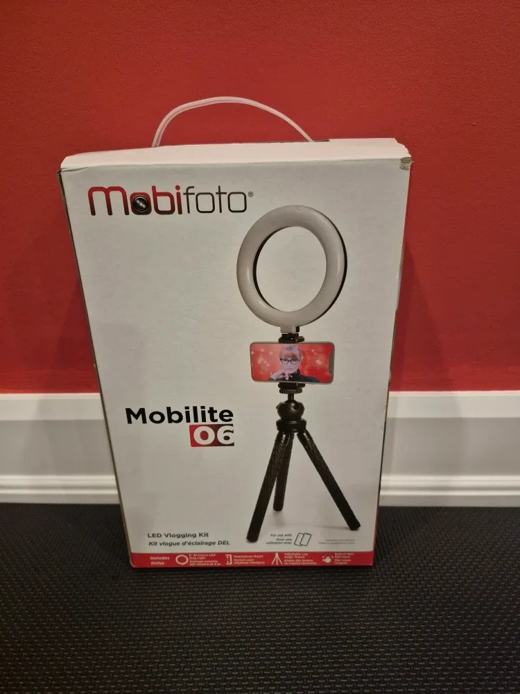 Mobifoto 6" Bi-Colour LED Ring Light Vlogging Kit