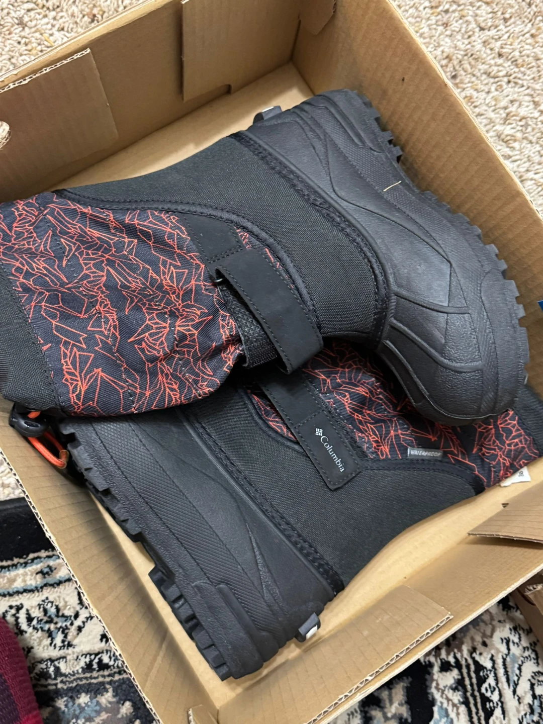 Columbia Youth Powderbug Plus II Print Boots - Size 3