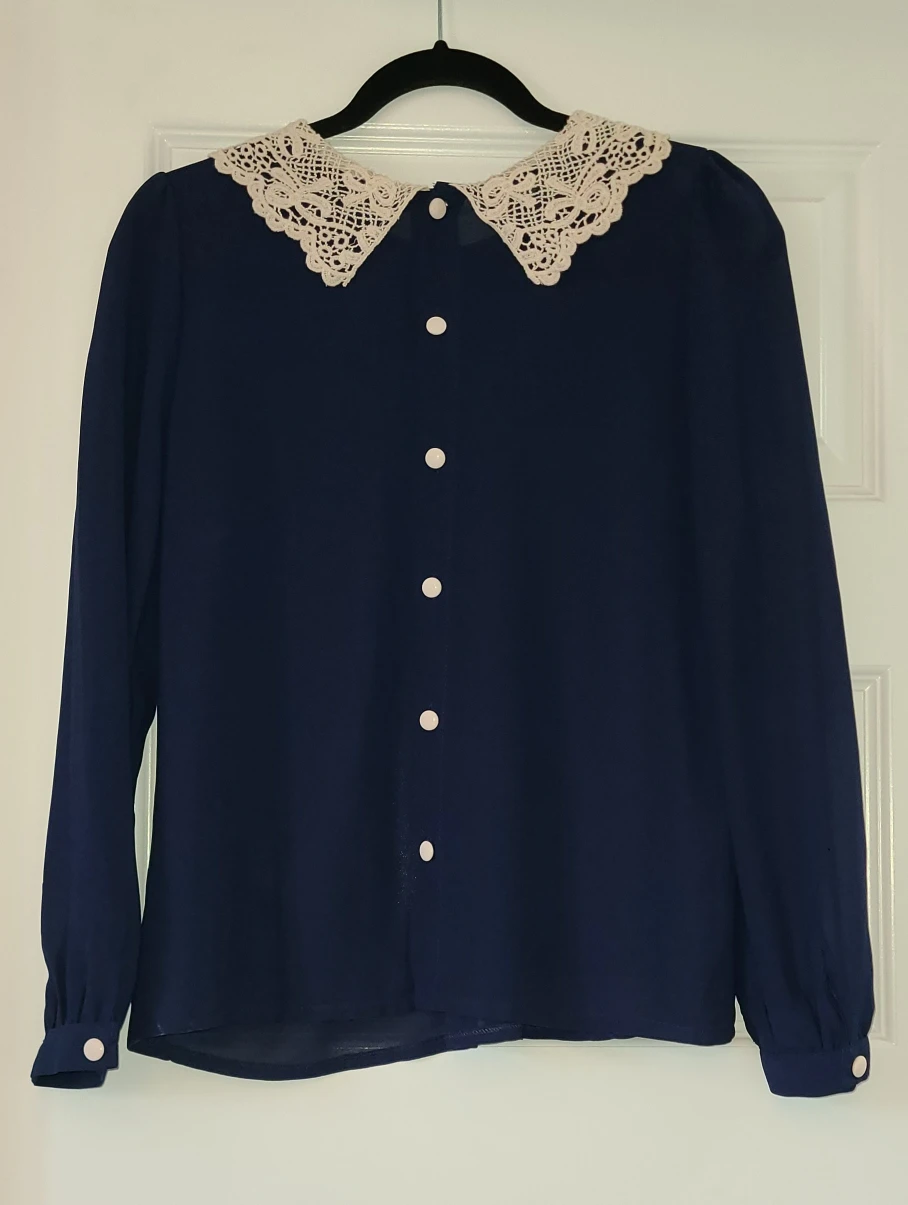 Ando Store Navy Blouse - Sz. M - photo 2
