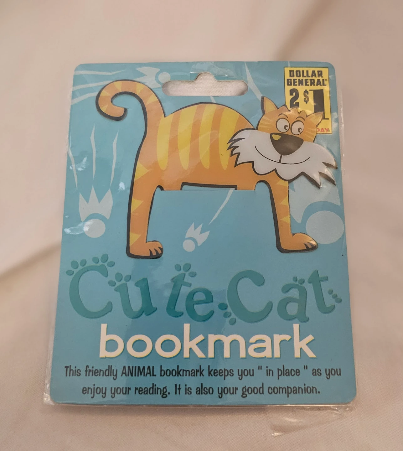 Multi-Coloured Cute Cat Bookmark