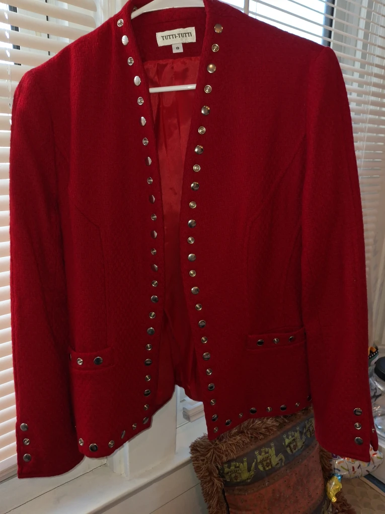 Tutti-Tutti Red Jacket - Size 8 - photo 2