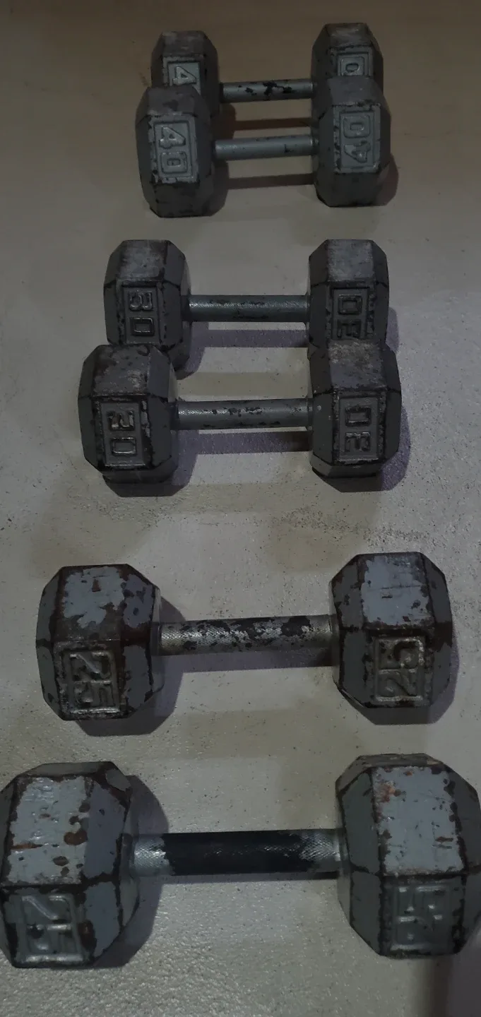 Dumbbell Set - 40lb, 30lb, 25lb