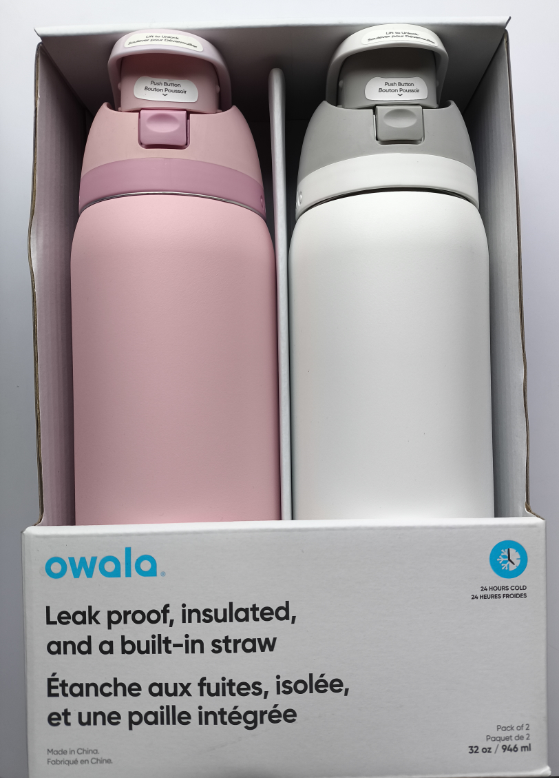 Owala FreeSip 32oz Water Bottle - Rose Quartz