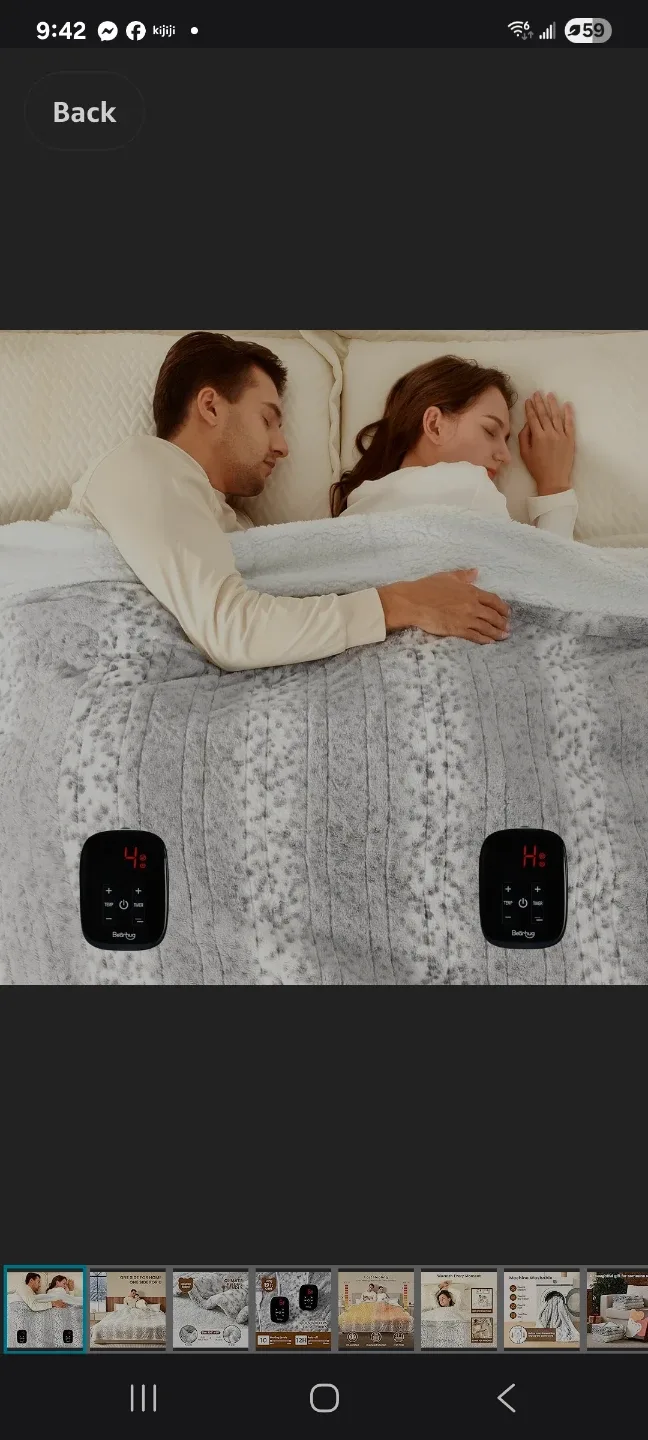 Queen/King Electric Blanket bear hug like new image indicator(2)