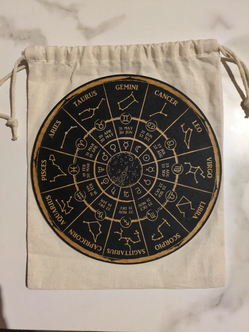 Zodiac Constellation Chart with Pouch