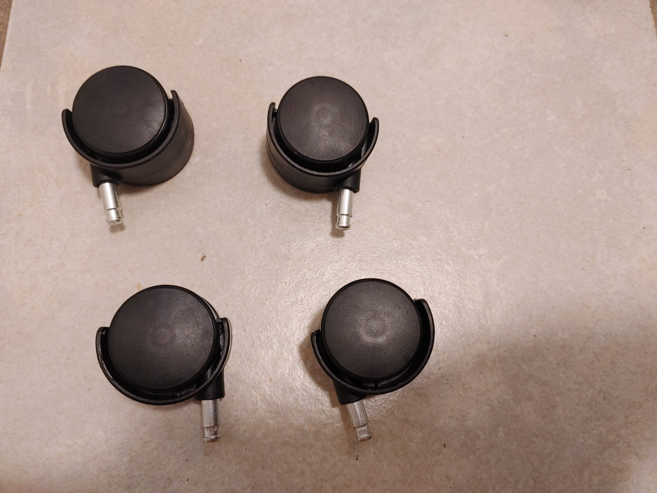 Set of 4 Black  Caster Wheels