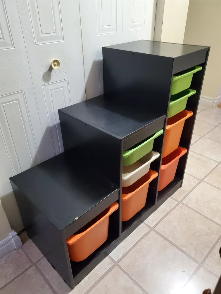 IKEA Trofast Storage Unit with Bins #cleanout
