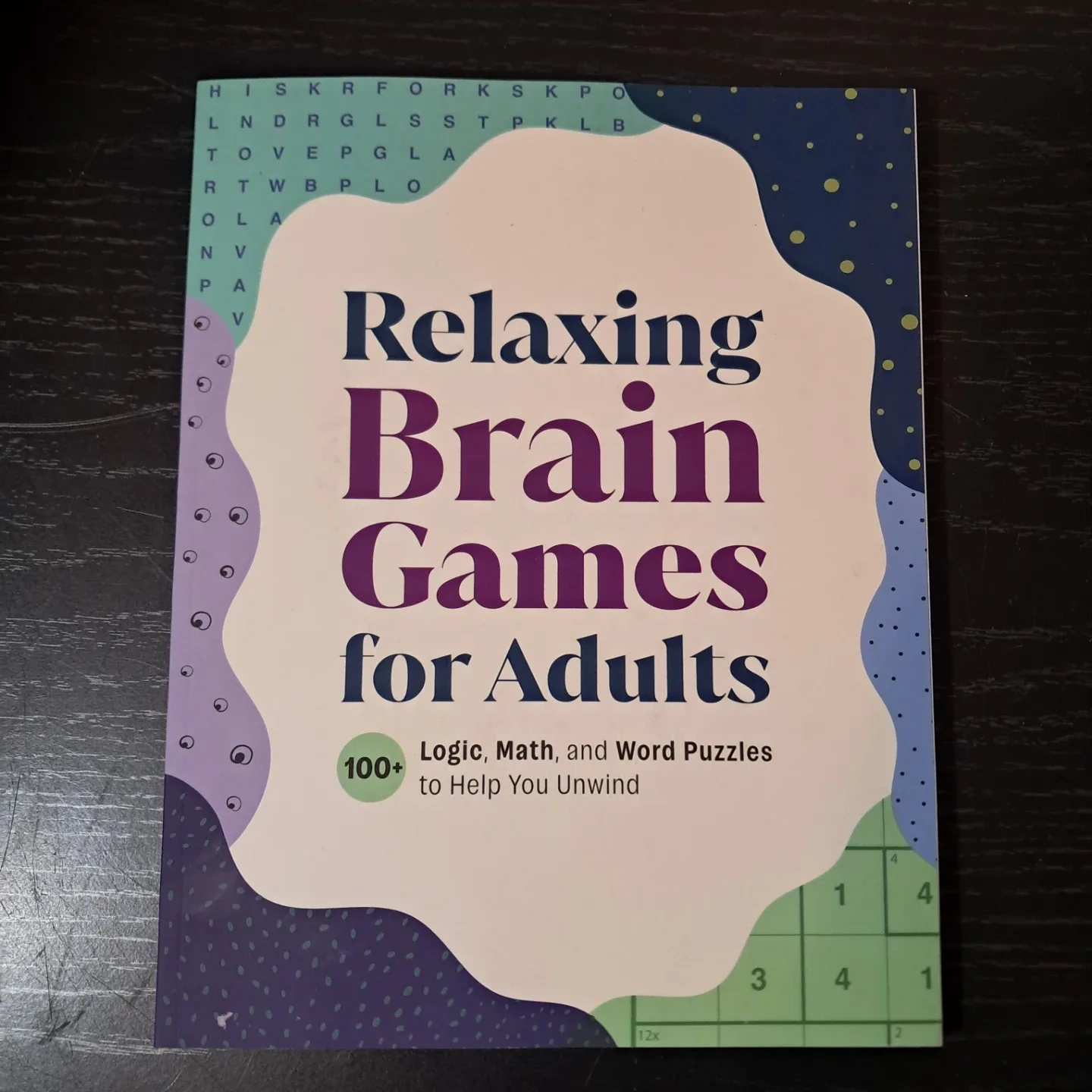 Relaxing Brain Games for Adults Book