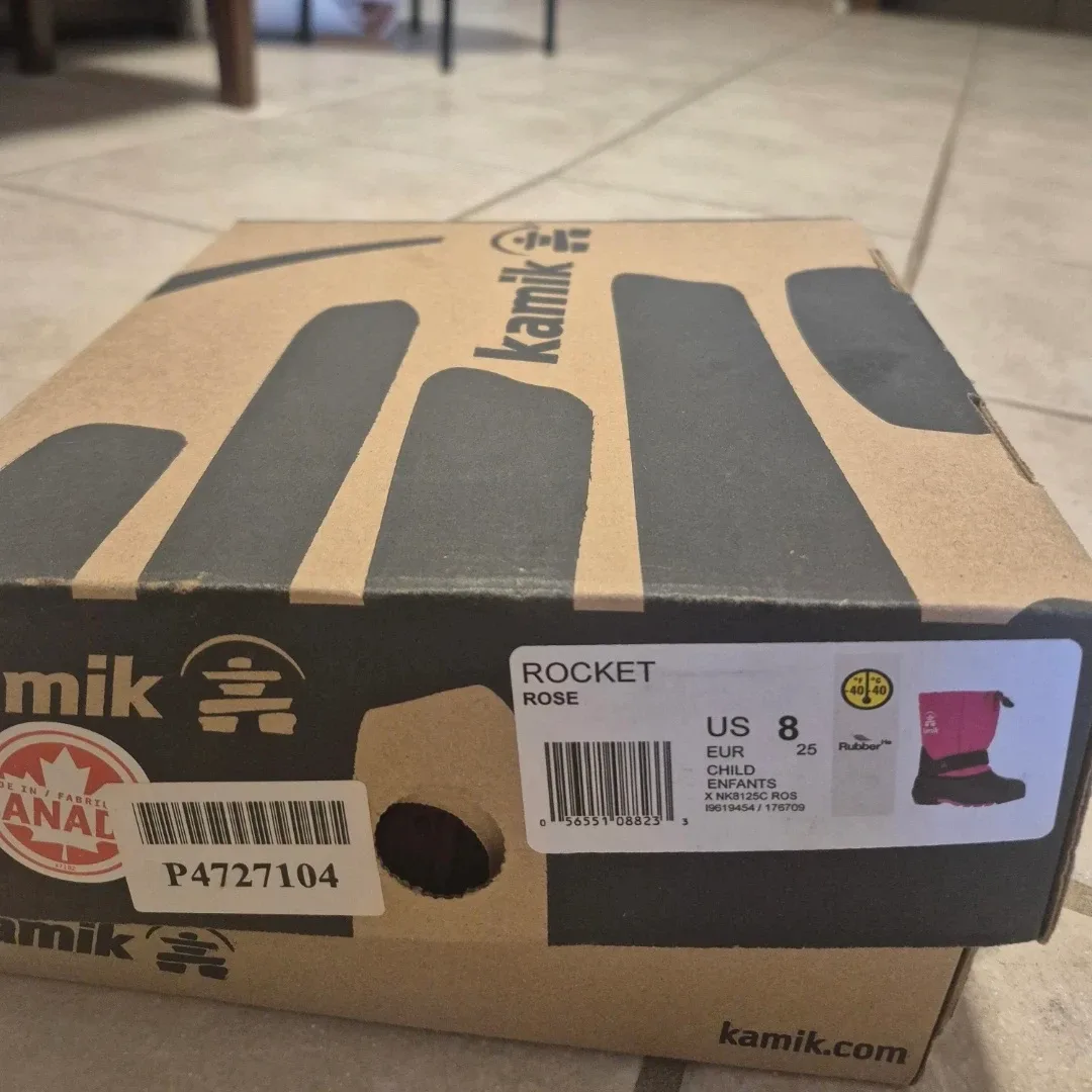 Kamik Rocket Rose Child Snow Boots - Size 8 image indicator(5)