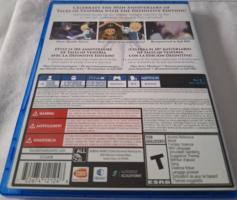 #Cleanout Tales of Vesperia Definitive Edition PS4 image indicator(2)