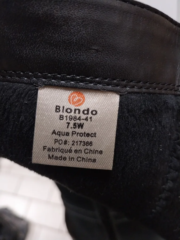 NEW Women's Blondo Tall  Leather Size 7.5W Boots (Fits 6.5 - 7) image indicator(6)