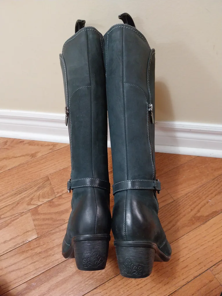 NEW Women's Blondo Tall  Leather Size 7.5W Boots (Fits 6.5 - 7) image indicator(8)