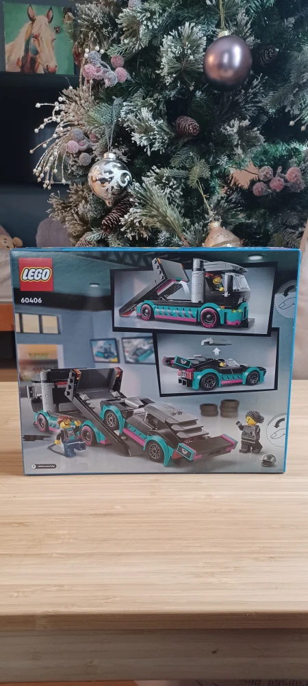 New LEGO City 60406 Race Car and Car Carrier Truck - photo 2