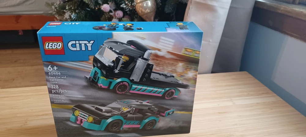 New LEGO City 60406 Race Car and Car Carrier Truck - photo 3