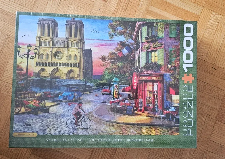 Eurographics Notre Dame Sunset 1000 Piece Puzzle