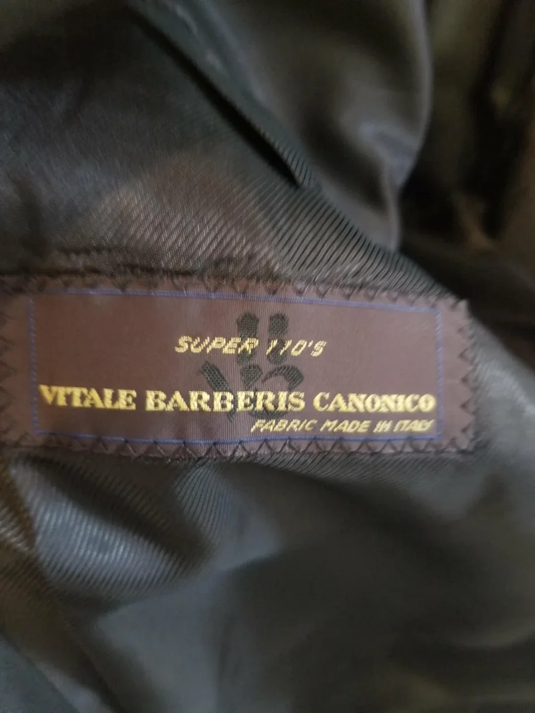 Black men 100% Italian wool suit - Size 54 image indicator(10)