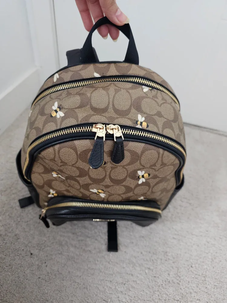 Authentic Coach Backpack with Bee Design image indicator(8)